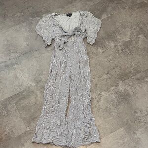 Audrey Zebra Print Jumpsuit